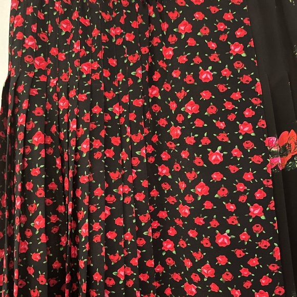 The Kooples Silk Pleated Floral Skirt - Picture 4 of 10